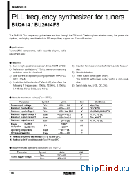 Datasheet BU2614 manufacturer Rohm