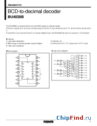 Datasheet BU4028 manufacturer Rohm