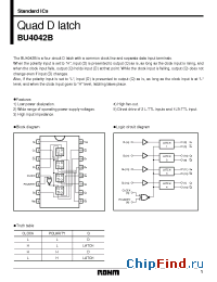Datasheet BU4042B manufacturer Rohm