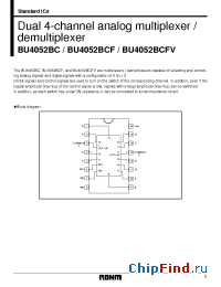 Datasheet BU4052BCF manufacturer Rohm