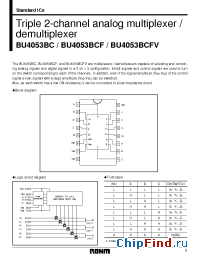 Datasheet BU4053BC manufacturer Rohm