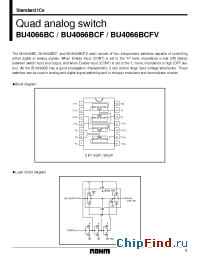 Datasheet BU4066BCFV manufacturer Rohm