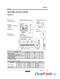 Datasheet RB481Y производства Rohm