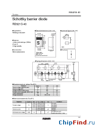 Datasheet RB521S-40 производства Rohm