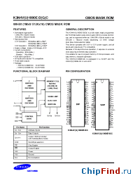 Datasheet K3N4V1000E-GC10 manufacturer Samsung