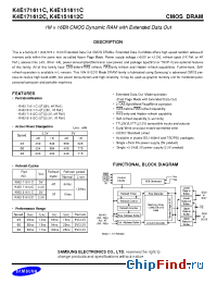 Datasheet K4E151611C manufacturer Samsung