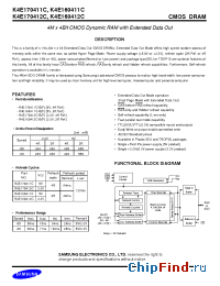 Datasheet K4E160411C manufacturer Samsung