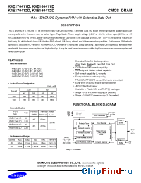 Datasheet K4E160411D manufacturer Samsung