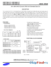 Datasheet K4E160811C manufacturer Samsung