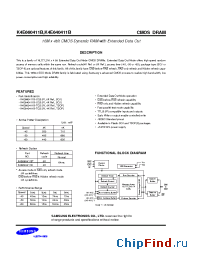 Datasheet K4E640411B manufacturer Samsung
