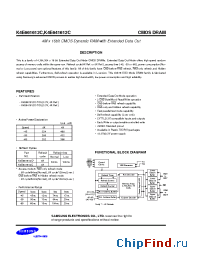 Datasheet K4E641612C-TC manufacturer Samsung