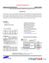 Datasheet K4E641612E manufacturer Samsung