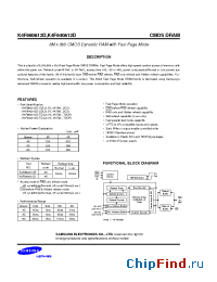 Datasheet K4F640812D manufacturer Samsung