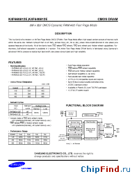 Datasheet K4F660812E manufacturer Samsung