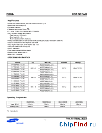 Datasheet K4H561638D-TC/LA2 производства Samsung