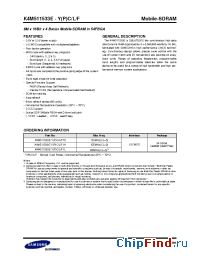 Datasheet K4M511533E-YPC производства Samsung