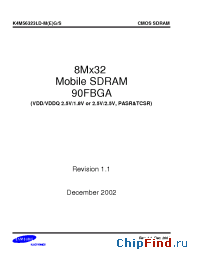 Datasheet K4M56323LD-MEG/S производства Samsung