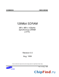 Datasheet K4S280432A производства Samsung
