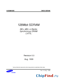 Datasheet K4S280432B производства Samsung