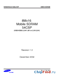 Datasheet K4S28163LD-RBL/N/P производства Samsung