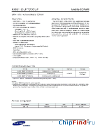 Datasheet K4S51163LF-Y(P)C/L/F1L производства Samsung