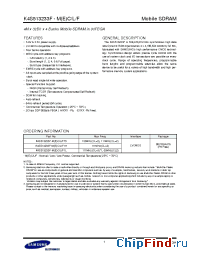 Datasheet K4S513233F-M(E)C/L/F1H производства Samsung