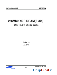 Datasheet K4Y54084UF-JCC4 производства Samsung