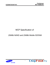 Datasheet K5D5657DCM-F0CL производства Samsung