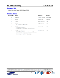 Datasheet K6L0908C2A-F производства Samsung