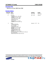 Datasheet K6T0808C1D-DB55 производства Samsung