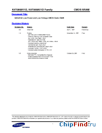 Datasheet K6T0808V1D-F производства Samsung
