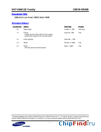 Datasheet K6T1008C2E-RB70 производства Samsung