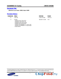 Datasheet K6X0808C1D-DF70 производства Samsung