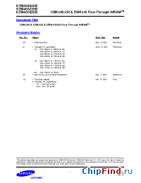 Datasheet K7M401825B-QC75 производства Samsung