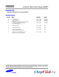 Datasheet K7N161801-QC13 производства Samsung