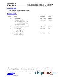 Datasheet K7N401801B-QC13 производства Samsung