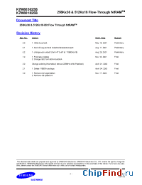 Datasheet K7N801801B-QC16 производства Samsung