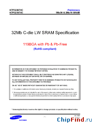 Datasheet K7P321874C производства Samsung