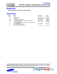 Datasheet K7Z163685A-HC27 производства Samsung