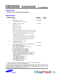 Datasheet K9F5608Q0B-HCB0 производства Samsung