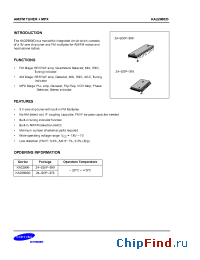 Datasheet KA22900 производства Samsung