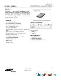 Datasheet KB9223 производства Samsung