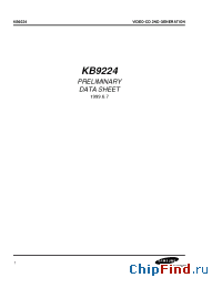 Datasheet KB9224 производства Samsung
