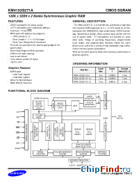 Datasheet KM4132G271A-10 производства Samsung
