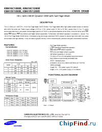 Datasheet KM416C1000B производства Samsung