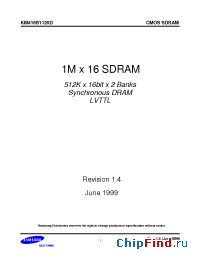 Datasheet KM416S1120DT-F6 производства Samsung
