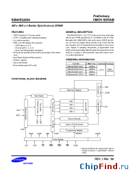 Datasheet KM44S32030T-G/FH производства Samsung
