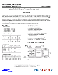 Datasheet KM48C2000B производства Samsung