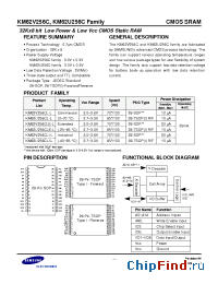Datasheet KM62U256CLTG-8L производства Samsung