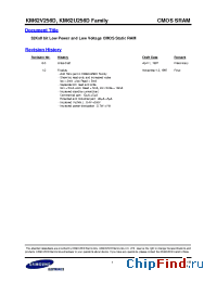Datasheet KM62U256DLGE-10L производства Samsung